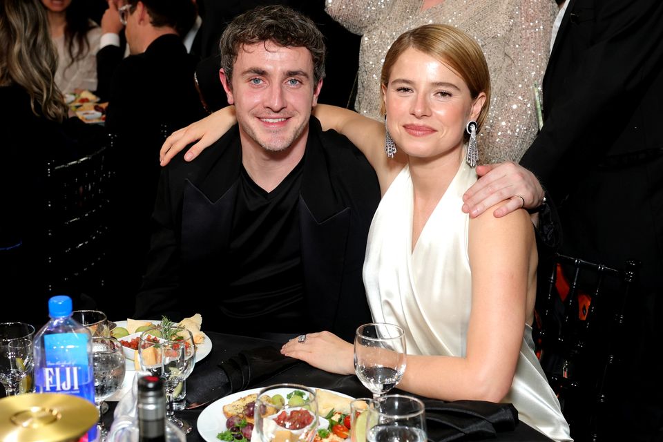 Paul Mescal and Jessie Buckley at the Critics Choice Awards in California. Photo: Getty